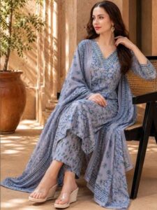 Traditional Punjabi suits for women in trendy colors